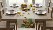Nasturtium White French Tapestry Table Runner
