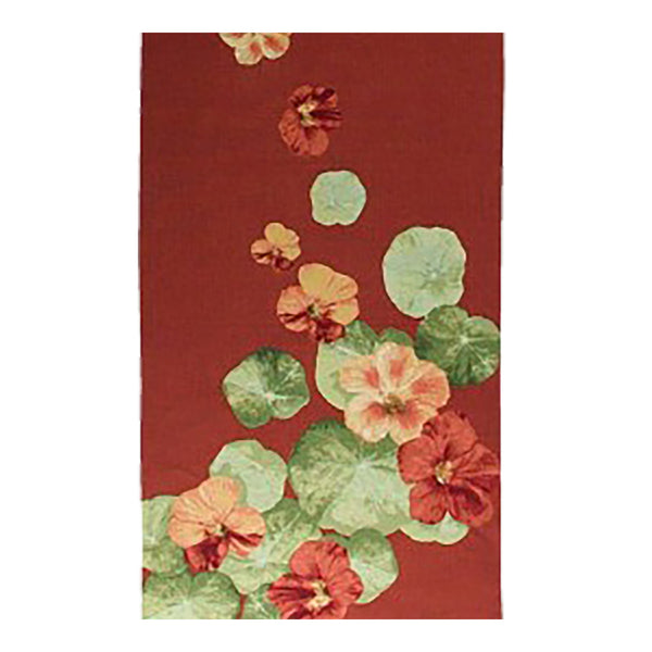 Nasturtium Red French Tapestry Table Runner
