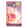 Pink Dahlias Purple French Tapestry Table Runner