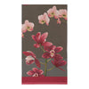 Pink Orchids Grey French Tapestry Table Runner