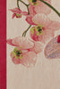 Pink Orchids White French Tapestry Table Runner