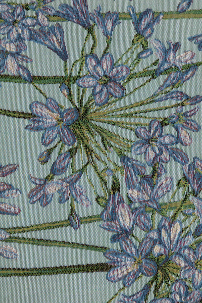 Agapanthus Blue French Tapestry Table Runner