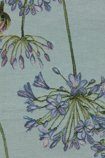 Agapanthus Blue French Tapestry Table Runner