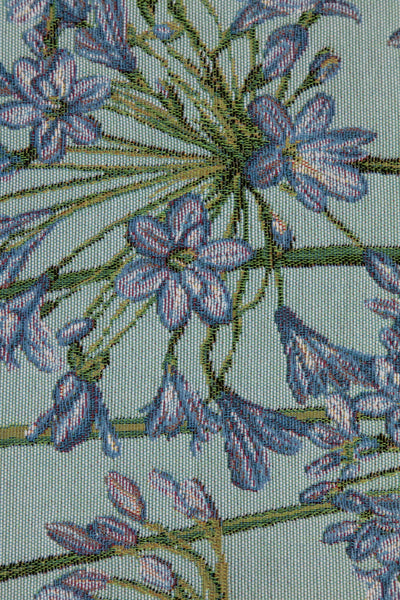 Agapanthus Blue French Tapestry Table Runner
