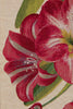 Amaryllis White French Tapestry Table Runner