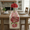 Amaryllis White French Tapestry Table Runner