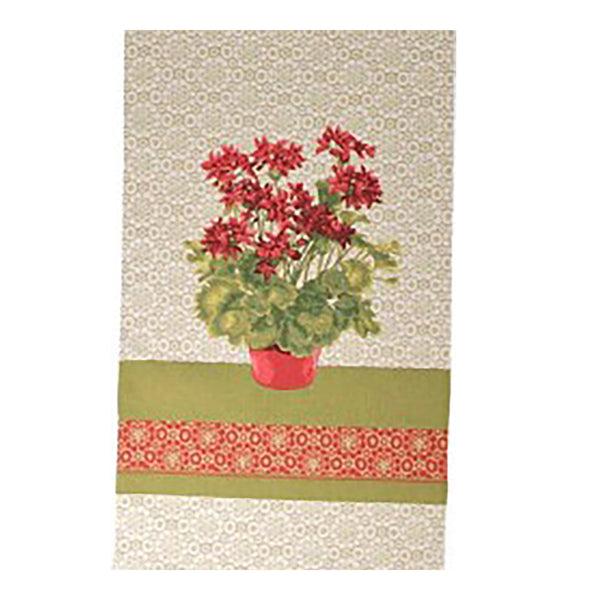 Geranium Red French Tapestry Table Runner
