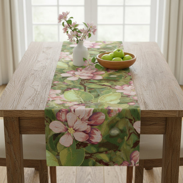 Pear Flower French Tapestry Table Runner