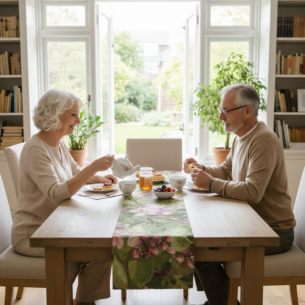 Pear Flower French Tapestry Table Runner