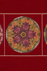 Kaleidoscope Red French Tapestry Table Runner