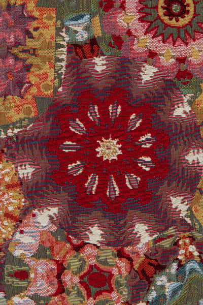 Kaleidoscope Red French Tapestry Table Runner