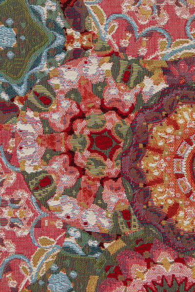 Kaleidoscope Red French Tapestry Table Runner