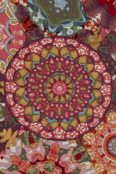Kaleidoscope Red French Tapestry Table Runner