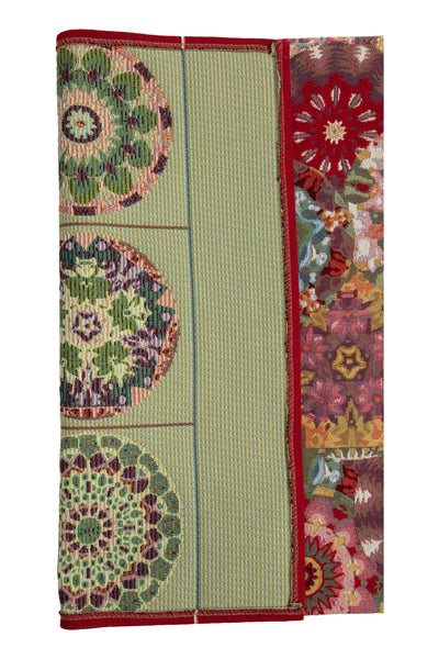 Kaleidoscope Red French Tapestry Table Runner