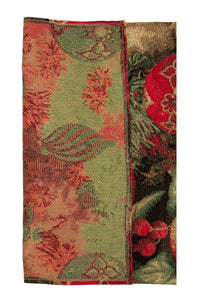 Christmas Ornament Red French Tapestry Table Runner