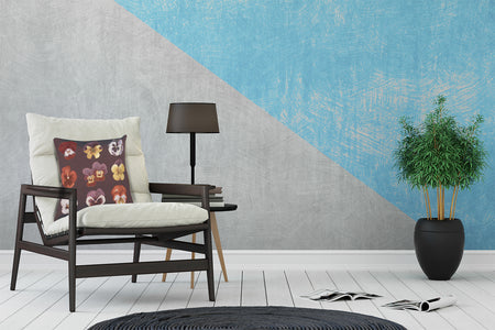 All over Pansies French Tapestry Cushion