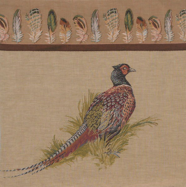 Pheasant French Tapestry Cushion