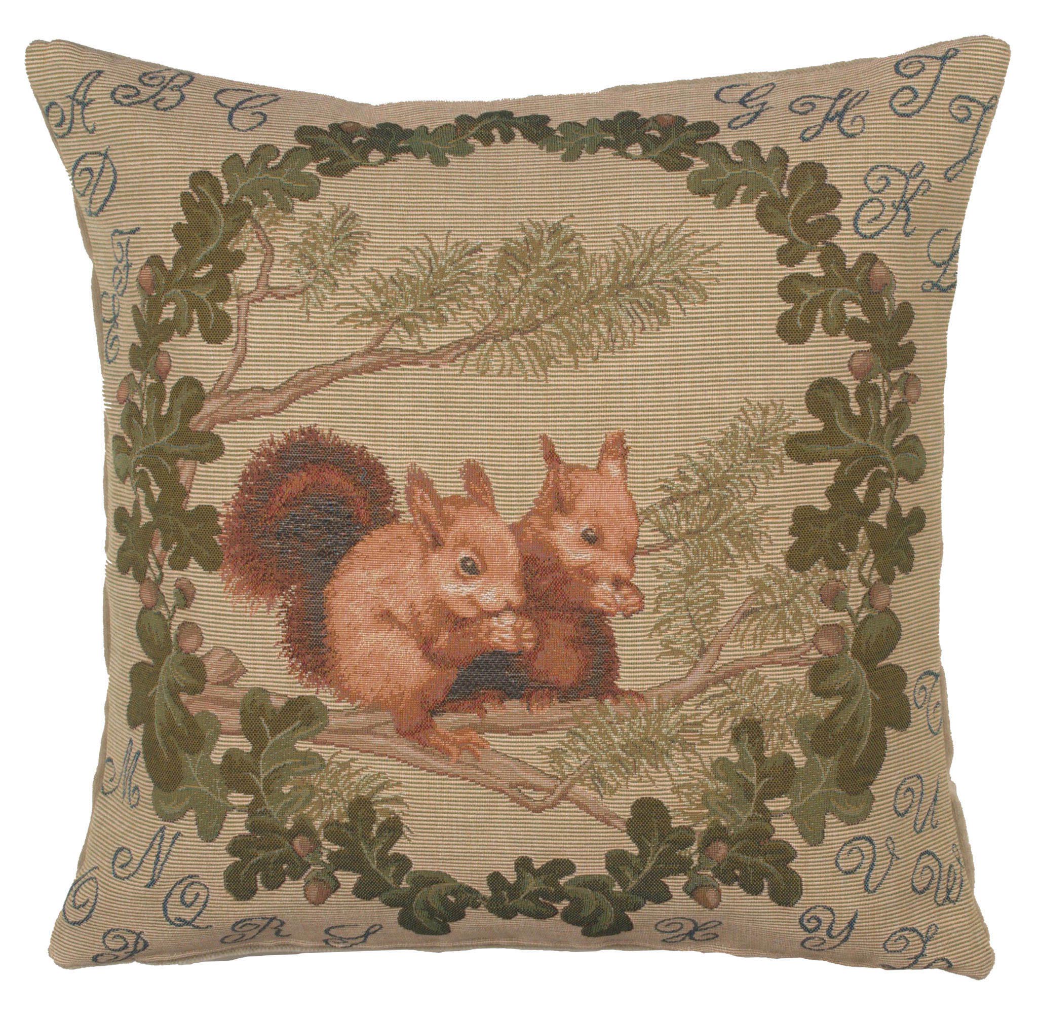 Squirrels French Tapestry Cushion