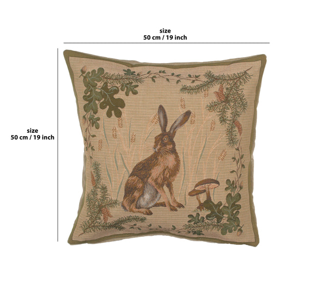 The Hare I French Tapestry Cushion