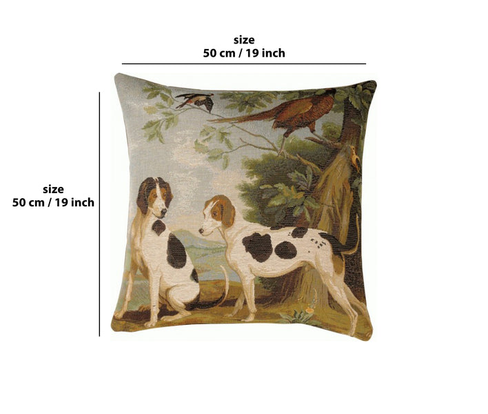 Hunting Dogs French Tapestry Cushion