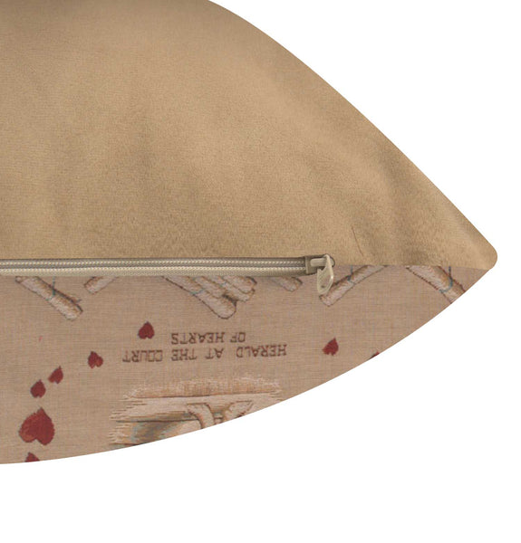 Heart Rabbit Alice In Wonderland French Tapestry Cushion