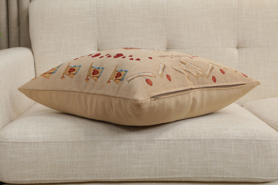 Heart Rabbit Alice In Wonderland French Tapestry Cushion