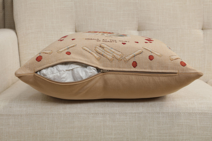 Heart Rabbit Alice In Wonderland French Tapestry Cushion