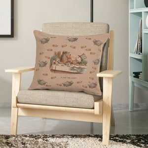 The Tea Party Alice In Wonderland French Tapestry Cushion