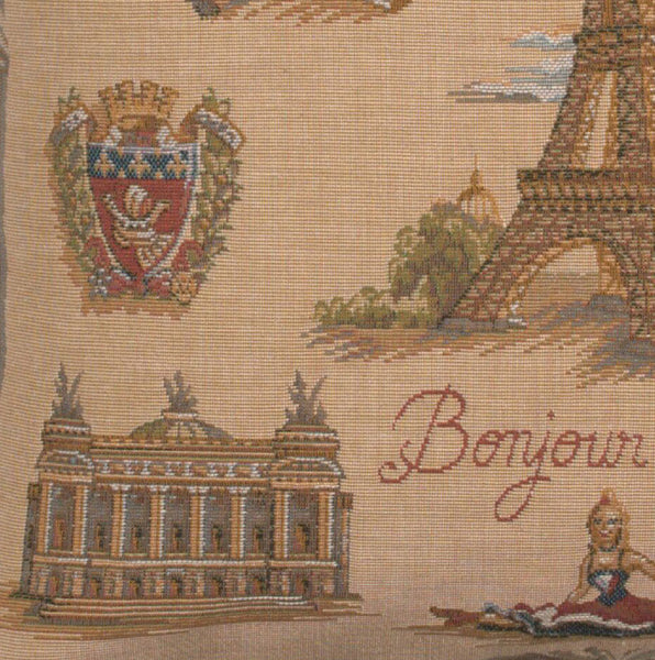 Paris Tour Eiffel French Tapestry Cushion