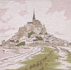 Mont Saint Michel 1 French Tapestry Cushion