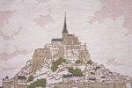 Mont Saint Michel 1 French Tapestry Cushion