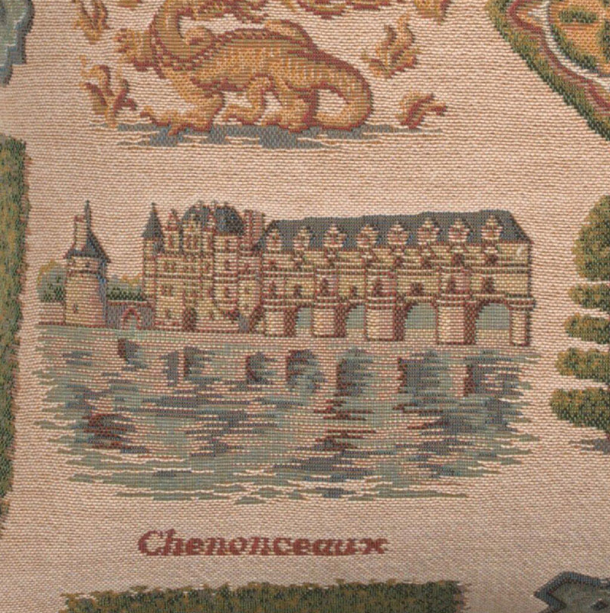 Loire's castle French Tapestry Cushion