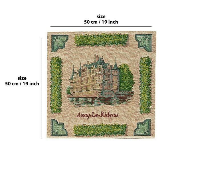 Azay Le Rideau French Tapestry Cushion