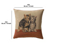 Two kittens I French Tapestry Cushion