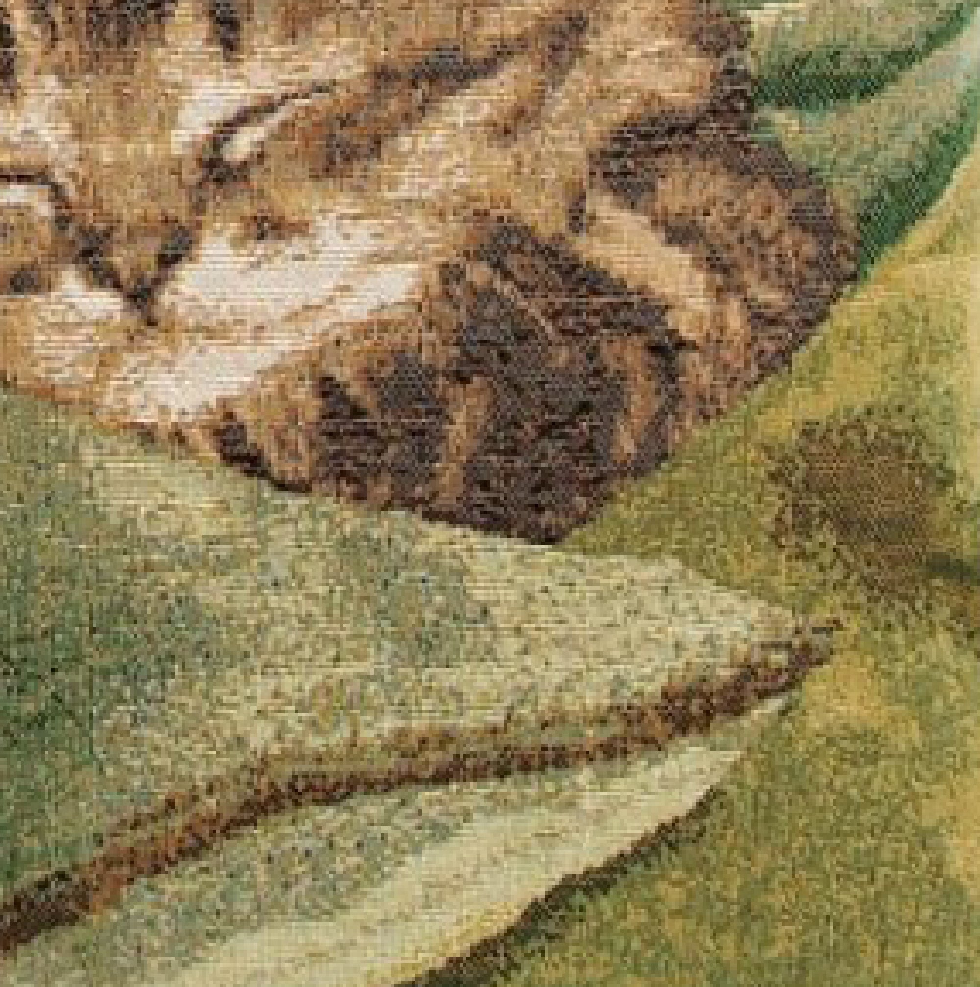 Sleeping Cat Green French Tapestry Cushion