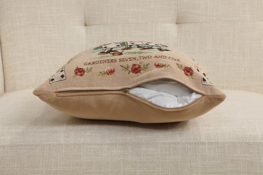 The Garden Alice In Wonderland French Tapestry Cushion