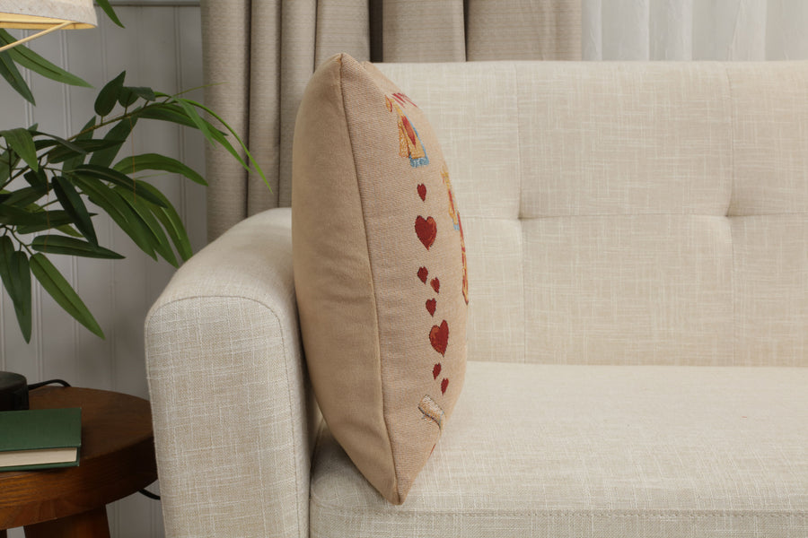 Heart Rabbit Alice In Wonderland I French Tapestry Cushion