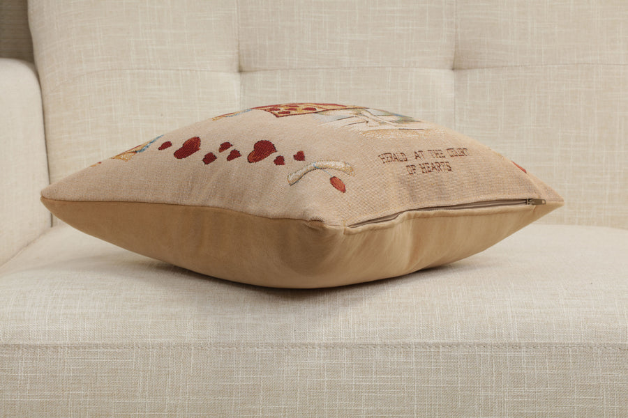 Heart Rabbit Alice In Wonderland I French Tapestry Cushion