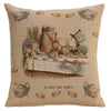 The Tea Party Alice In Wonderland I French Tapestry Cushion