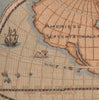 Map of Americas I French Tapestry Cushion