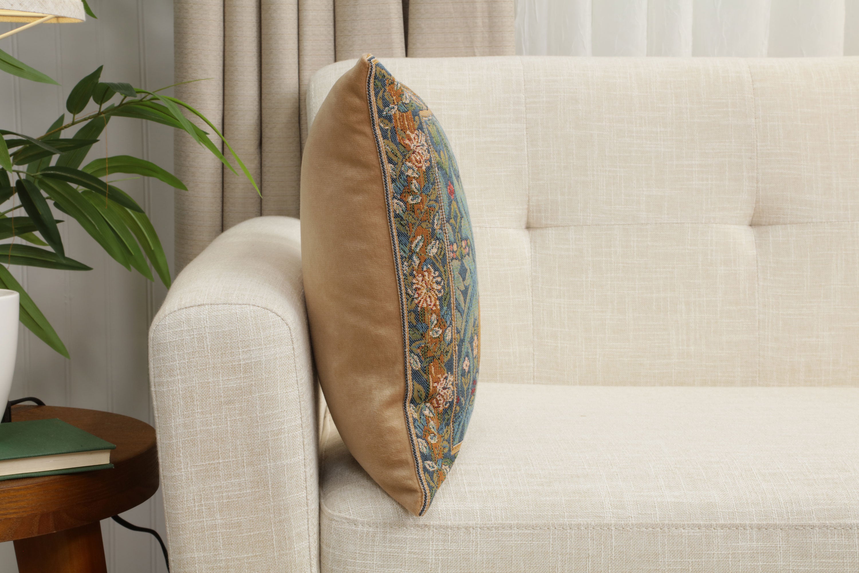 Brother Rabbit French Tapestry Cushion