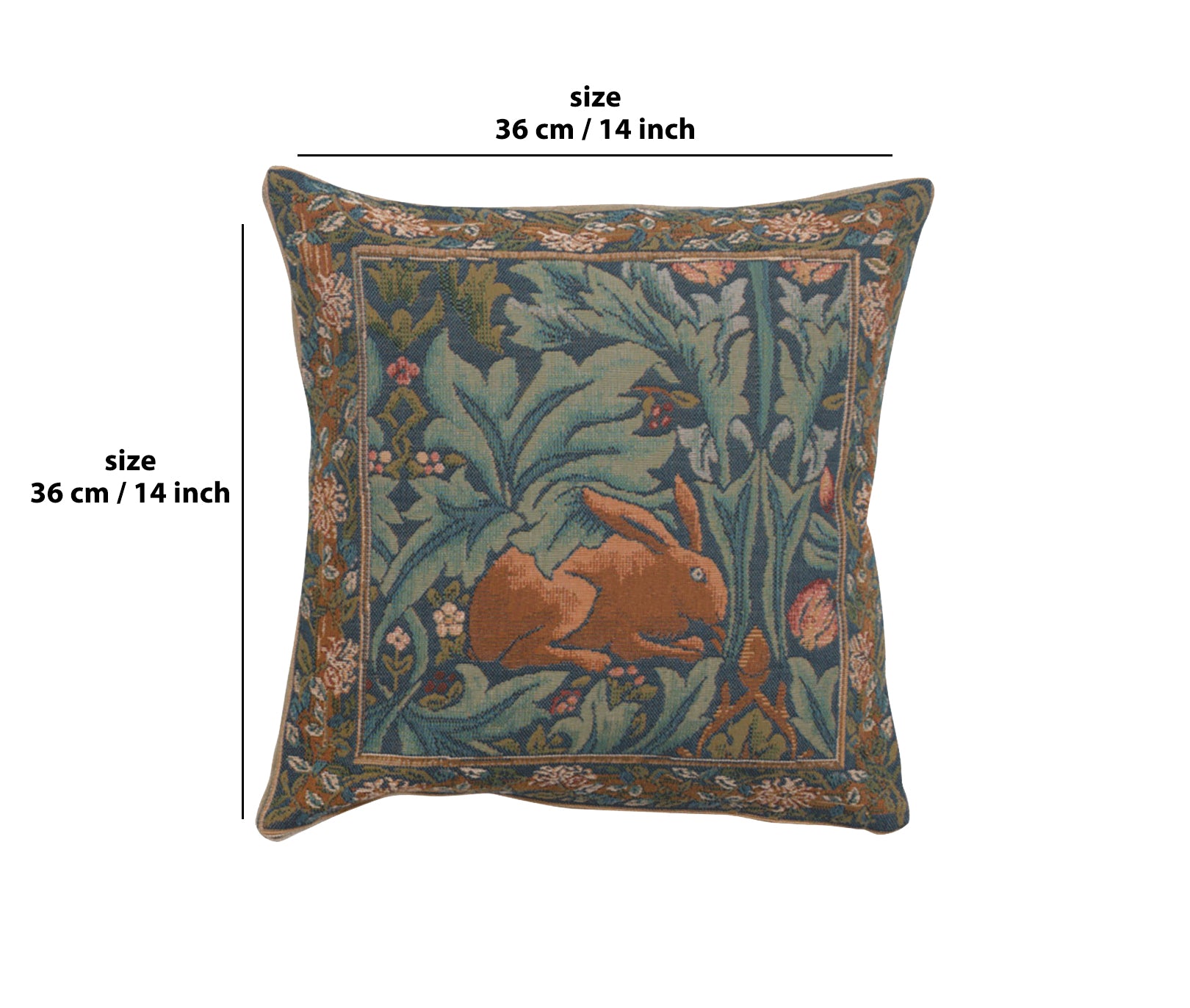 Brother Rabbit French Tapestry Cushion