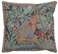 Rabbit As William Morris Right Small French Tapestry Cushion by William Morris