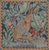 Rabbit As William Morris Right Small French Tapestry Cushion