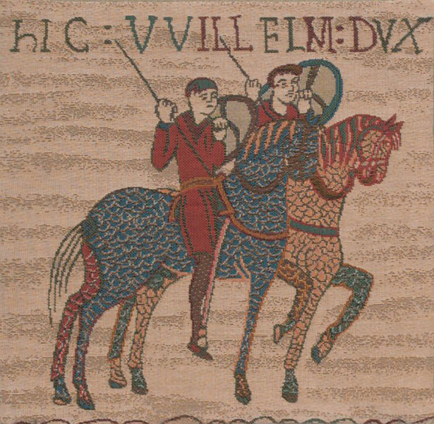 Bayeux Horseriders French Tapestry Cushion