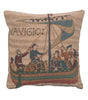 Bayeux The Boat French Tapestry Cushion