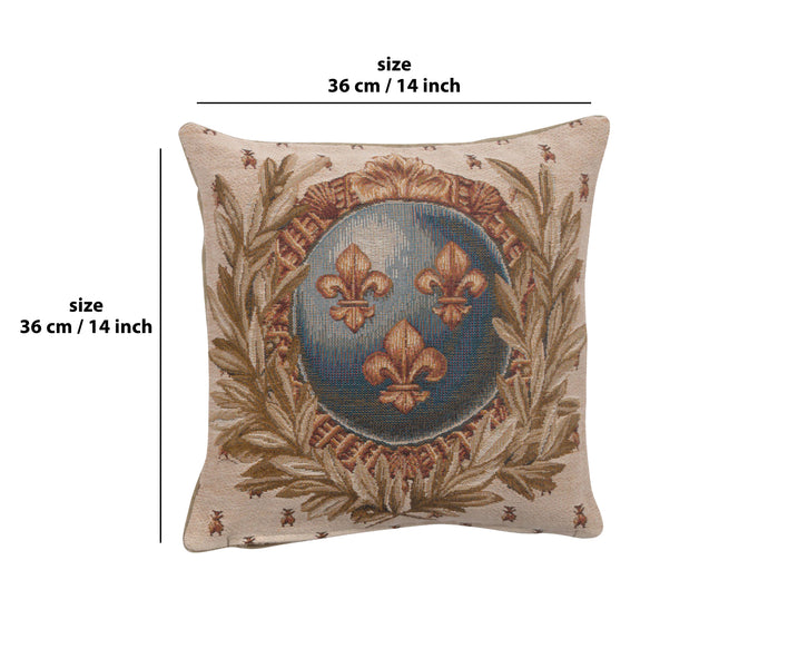 Empire Lys Flower French Tapestry Cushion