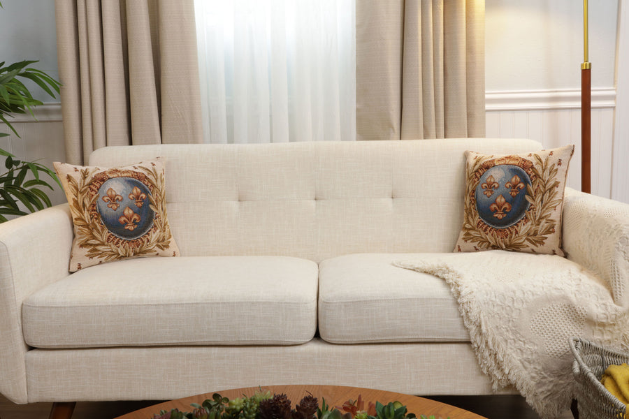 Empire Lys Flower French Tapestry Cushion