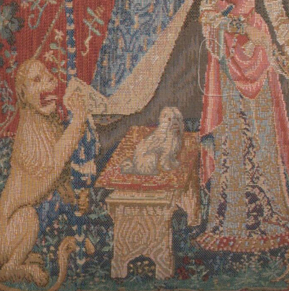 A Mon Seul Desir III Small French Tapestry Cushion