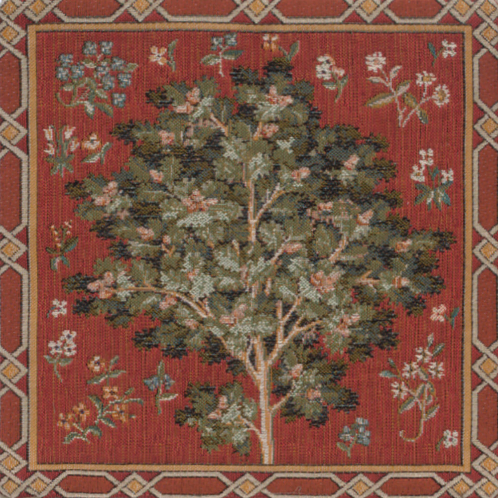 Medieval Oak French Tapestry Cushion